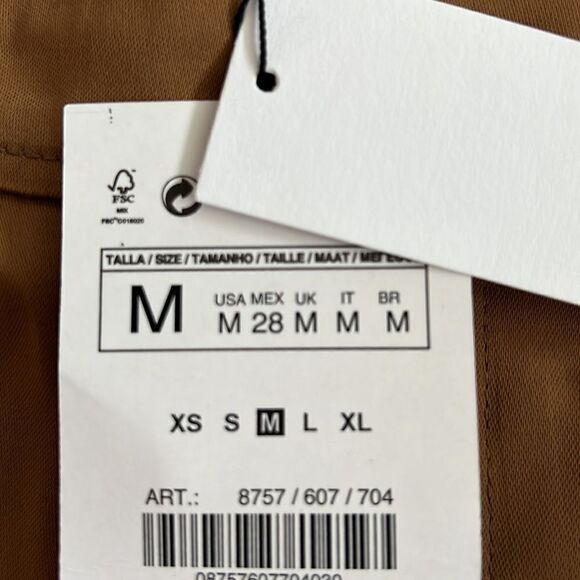 ZARA | Taupe Brown | POCKET CHINO SHORTS - Picture 11 of 11